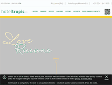 Tablet Screenshot of hoteltropicriccione.it